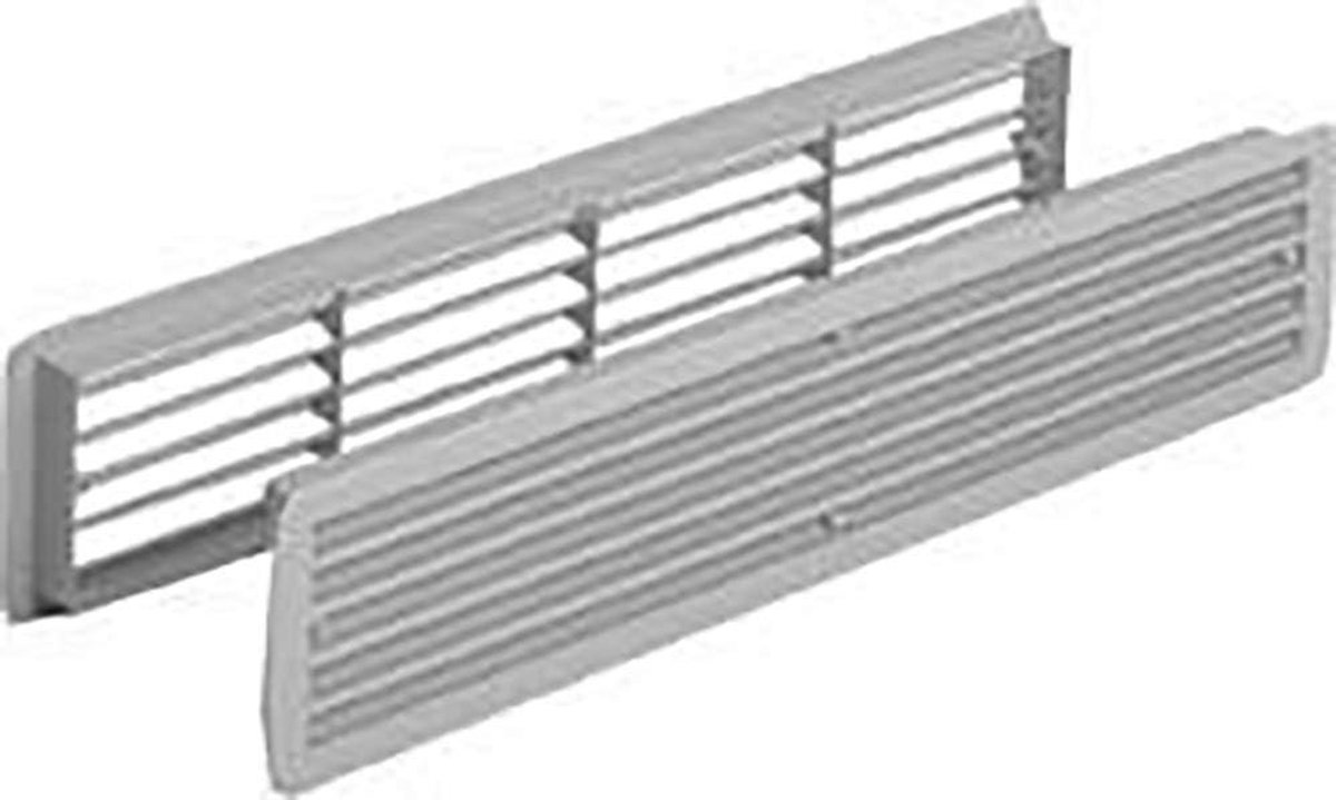 Ventilatierooster Kunststof - Deurventilatie Rooster - Ventilatie Afgesloten Ruimtes - Conform DIN 18017 - 457 x 92 mm - Limba