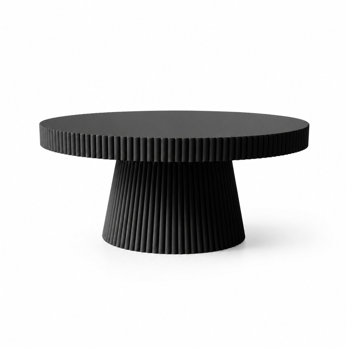 Moderne Decoratieve Verhoger – Geribbelde Japandi Displaystandaard