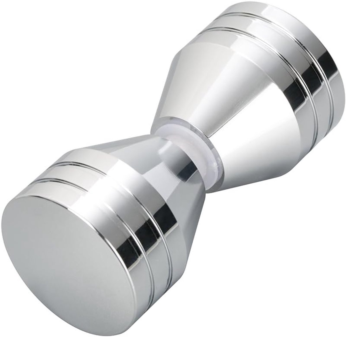 SnelShoppen - Doucheknop T-1 R - Dubbele Knop Douchehandgreep - Aluminium Legering - 30 mm - Geschikt voor Glasdiktes 4-16 mm - Ideaal voor Badkamer e