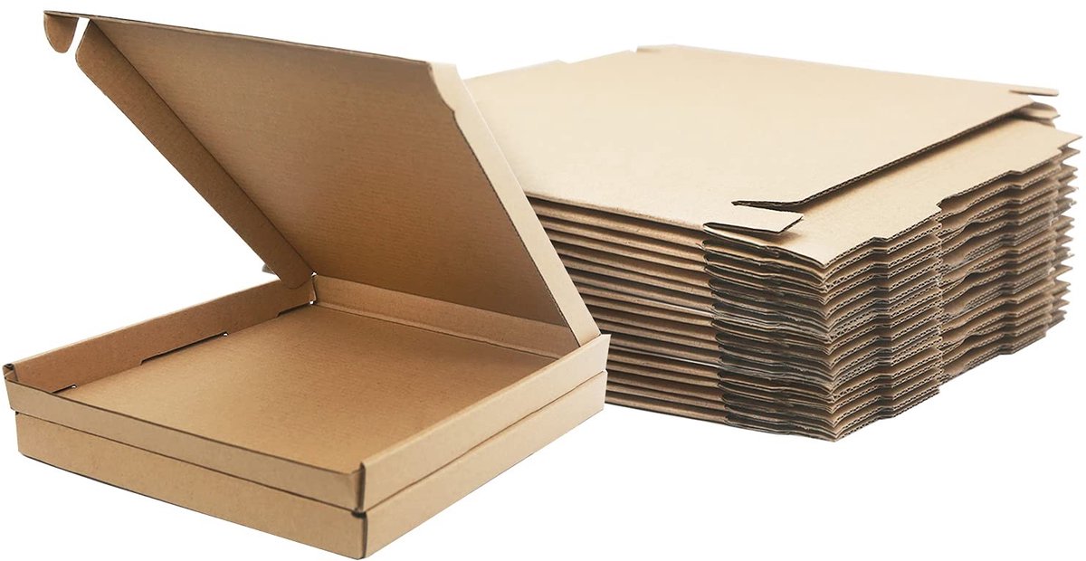 Omgoods - Golfkartonnen Verzenddozen voor Kleine Artikelen (25 Stuks)