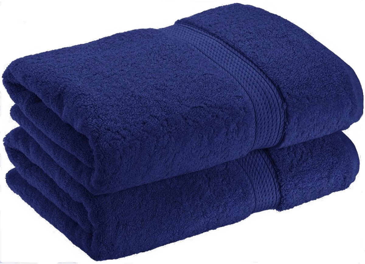 Omgoods - 2 x Super Large Bath Towels 80 x 140 cm - Zachte badhanddoeken van 100% Egyptisch katoen