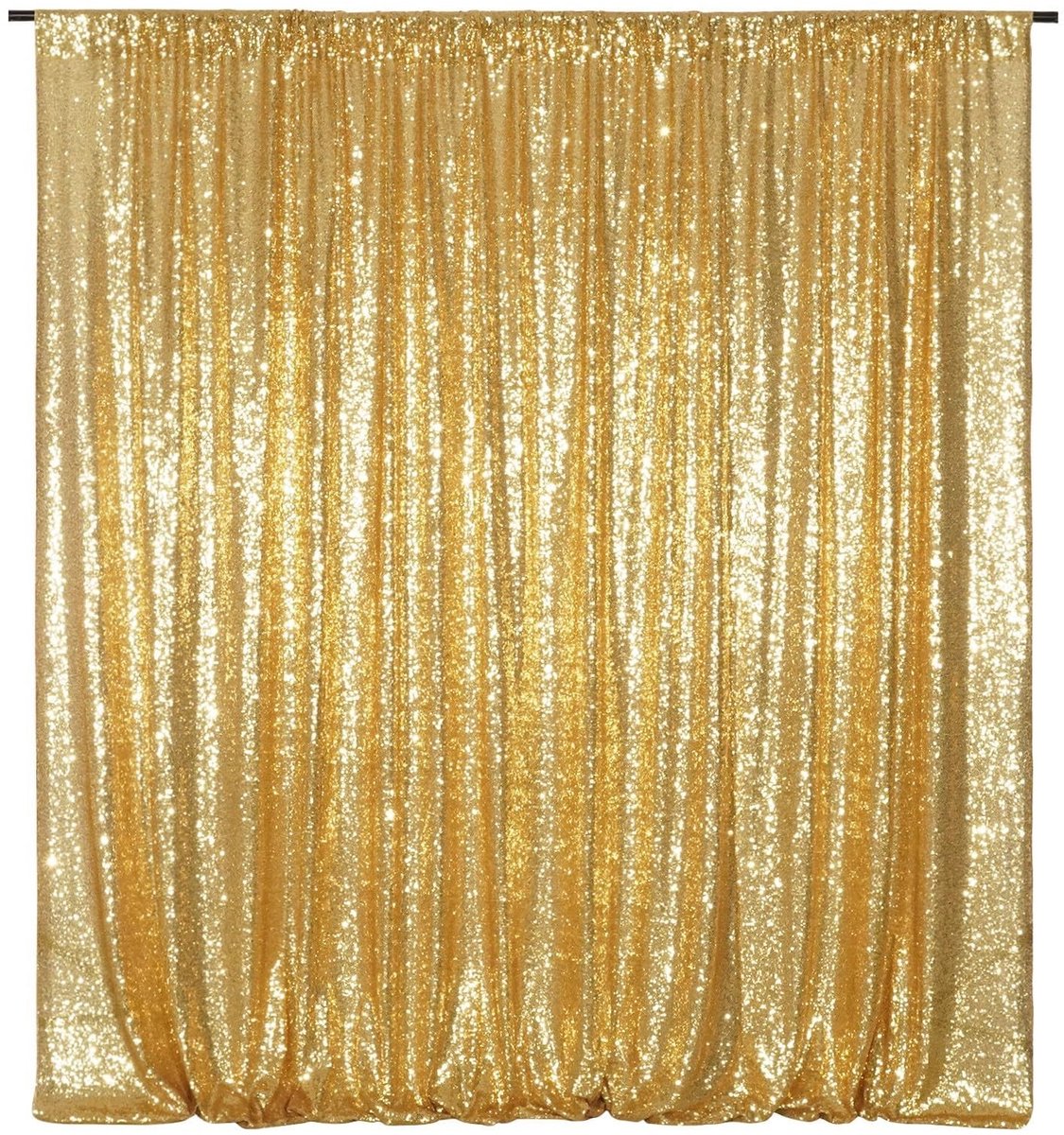 Omgoods - Gouden Pailletten Achtergrond Stof 244x244 cm voor Feesten