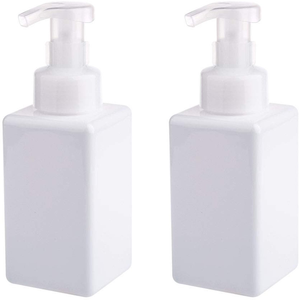 Omgoods - 2 Stuks Schuimzeepdispenser 450ml Wit