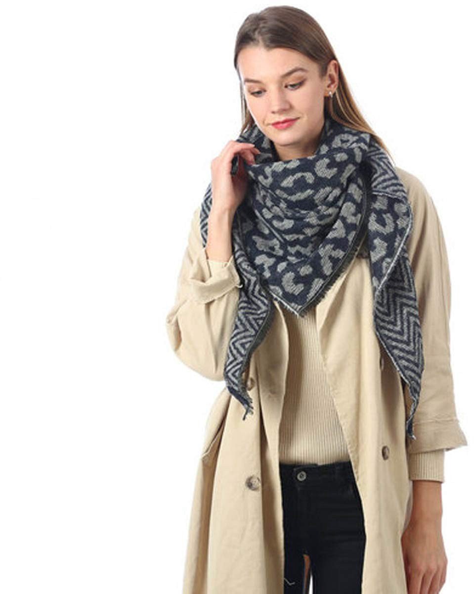 Omgoods - Imitatie Cashmere Sjaal met Luipaardprint