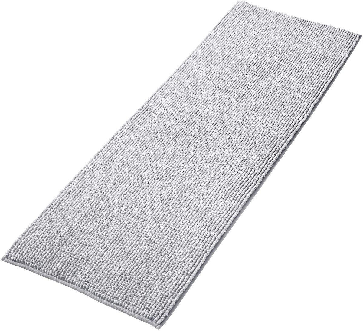 Omgoods - Zachte Chenille Badmat, Antislip en Absorberend, Grijs 50x150 cm