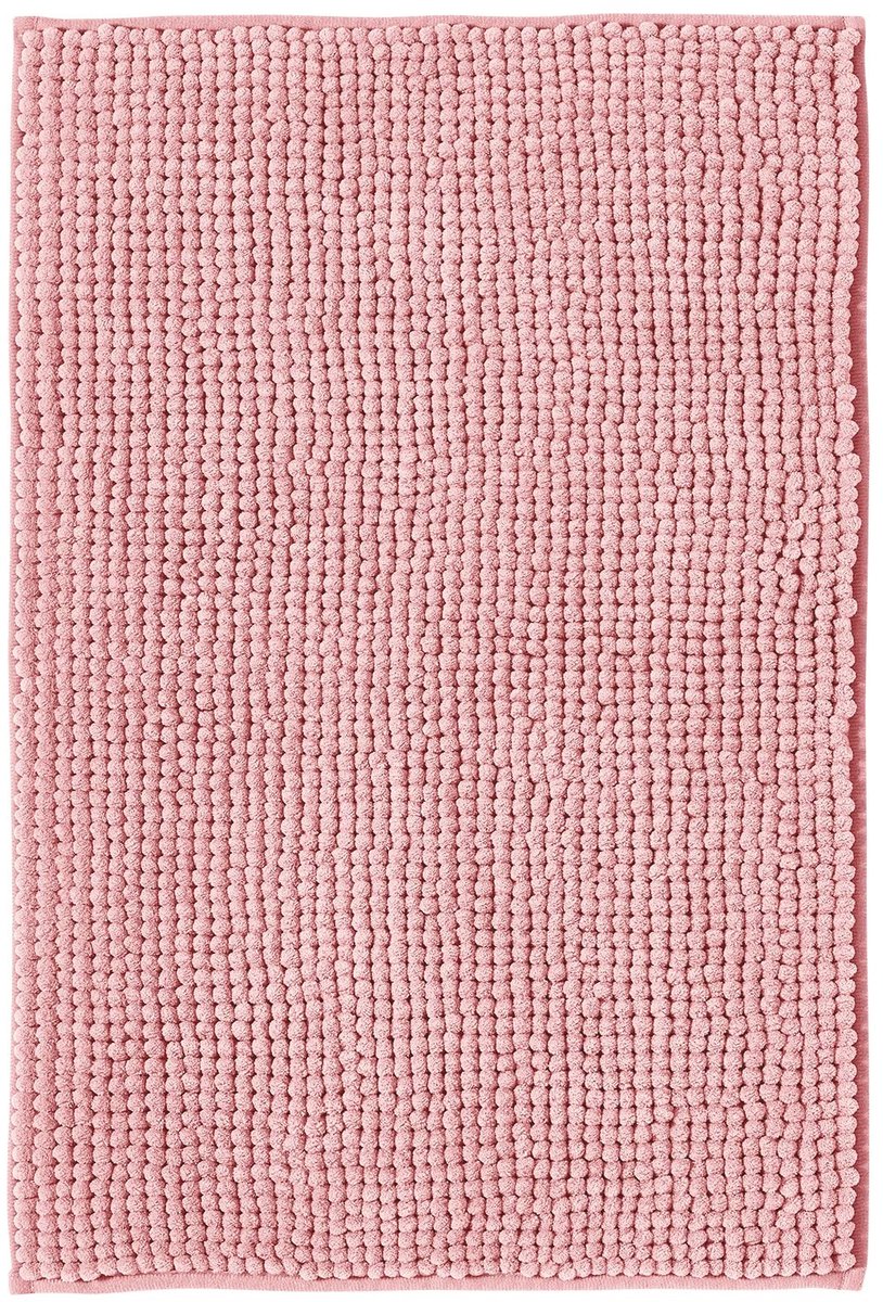 Omgoods - Antislip Badmat van Zacht Chenille | Super Absorberend en Machinewasbaar | Roze 50x80 cm