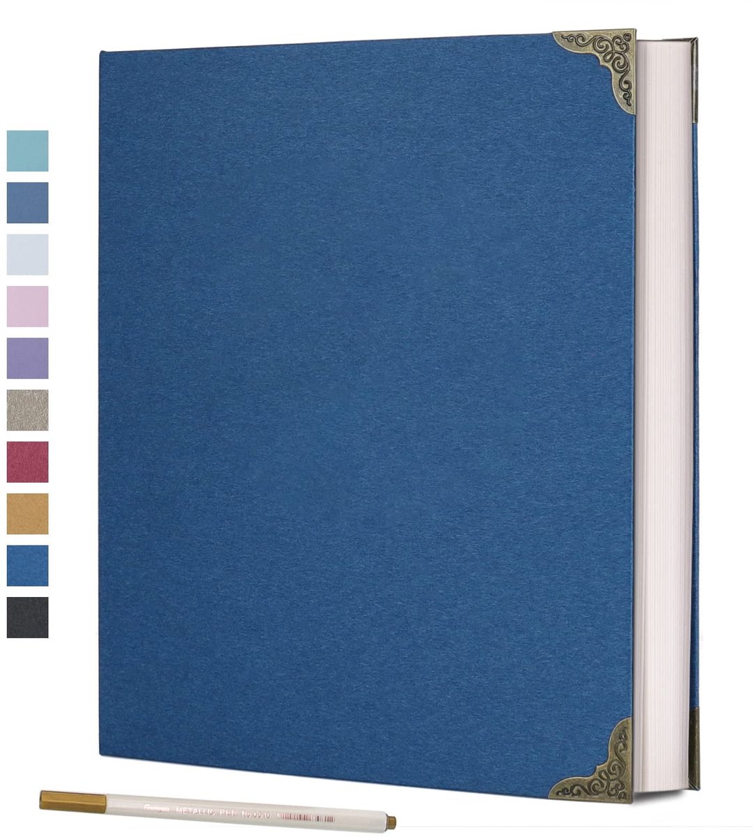 Omgoods - Zelfklevend Fotoboek met 40 Pagina's en DIY Scrapbook Set