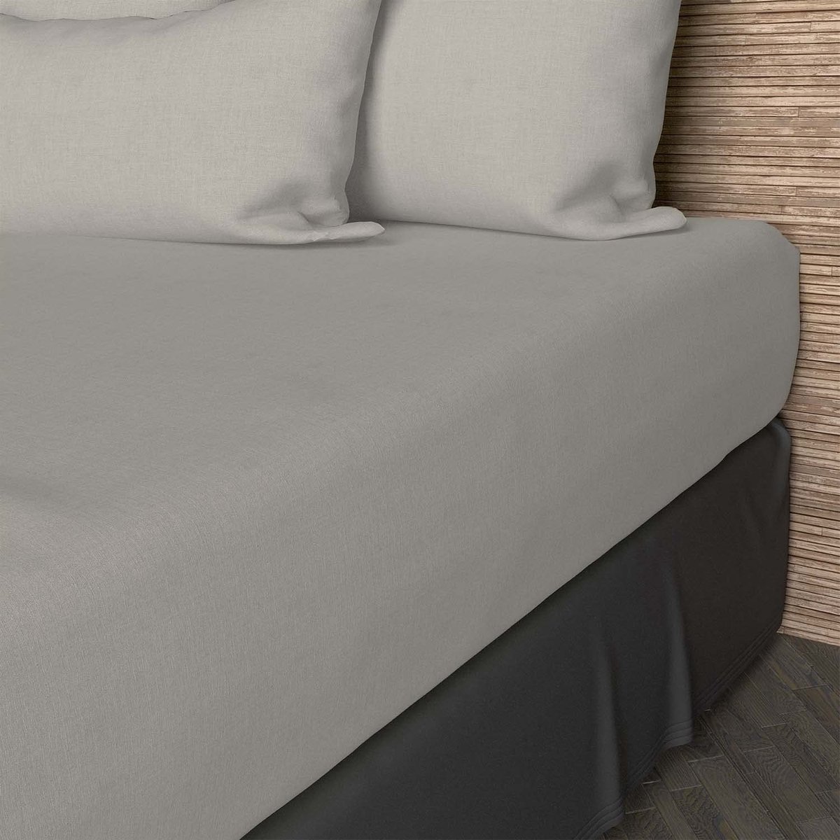 Omgoods - Fitted Sheet van 100% Katoen Ecru 160 x 200 cm