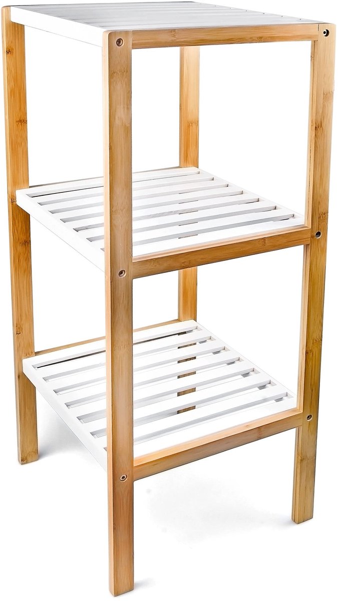Omgoods - Bamboe Badkamershelf met 3 Compartimenten