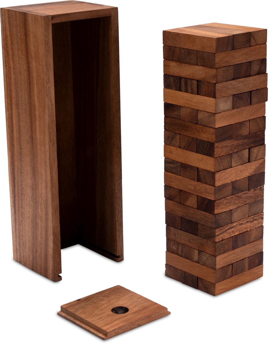 Omgoods - XL Wobbel Tower Spel van Hout voor Kinderen