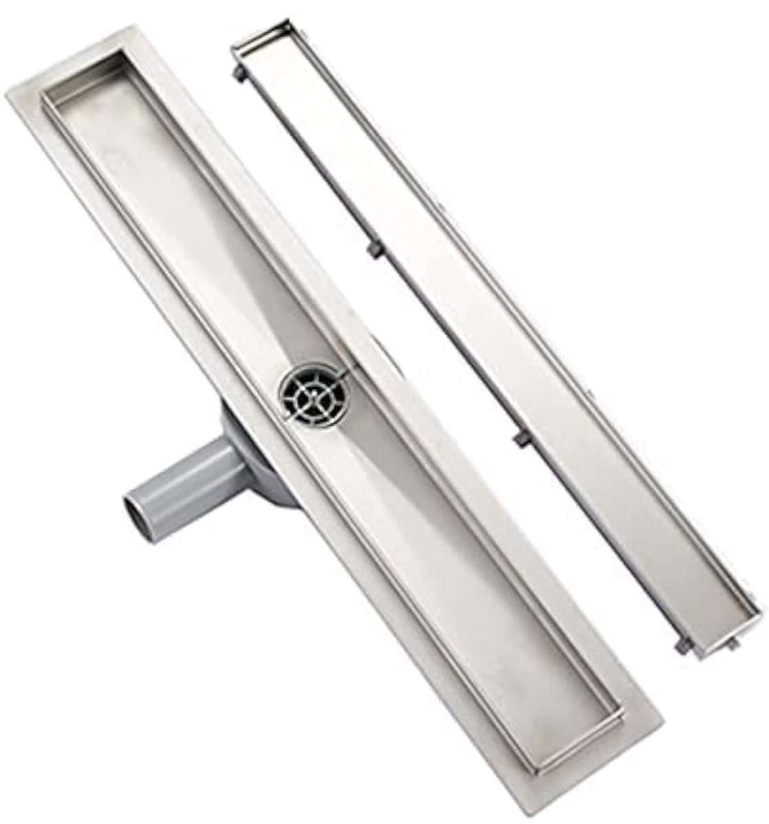 Omgoods - RVS Doucheafvoer 50 cm met Zelfreinigende Sifon