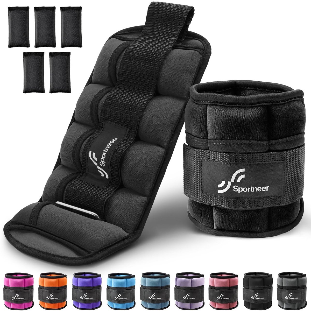Omgoods - Verstelbare Enkelgewichten Set 0.45kg - 2.25kg