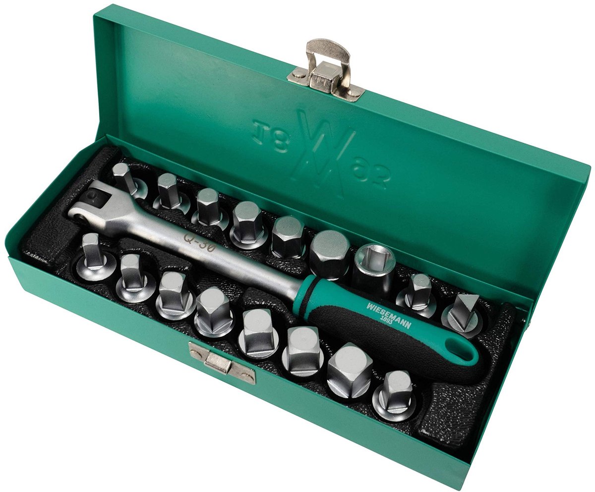 Omgoods - Set van 17 Olieaftapschroeven met Handgreep en Koffer