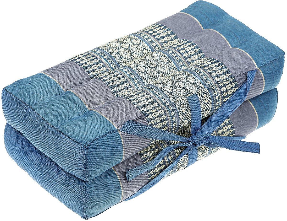 Omgoods - Vouwbaar Kapok Zitkussen 40 x 40 x 7 cm - Ideaal voor Meditatie en Yoga