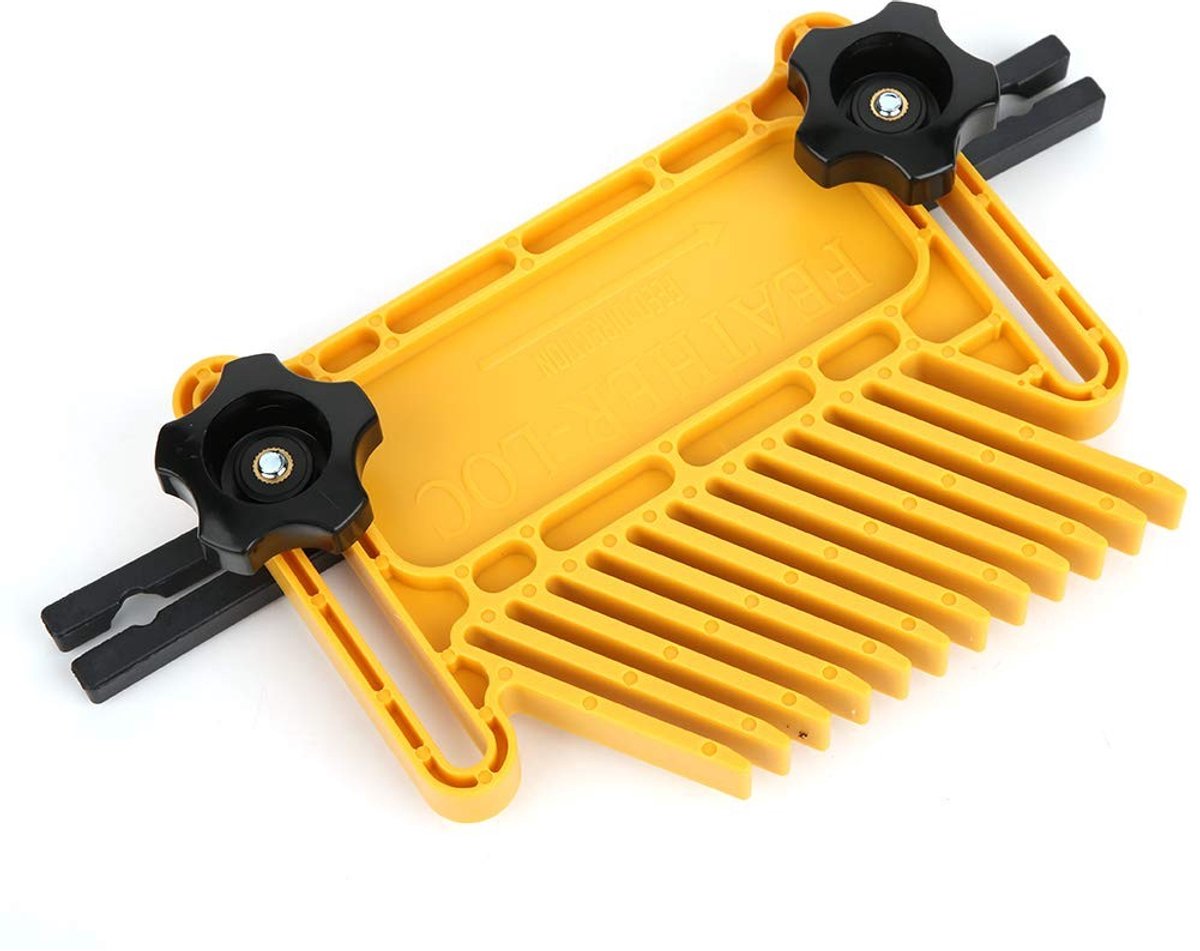 Omgoods - Houtbewerking Feather Board Set - Veiligheidshulpmiddel - Geel - Handgereedschap - Perfect voor Router Tafels en Zagen - Ideaal voor Timm...