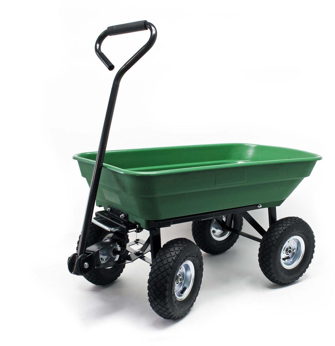 Omgoods - Transportwagen tot 200 kg - Heavy Duty Tuinwagen met Afneembaar Zeil