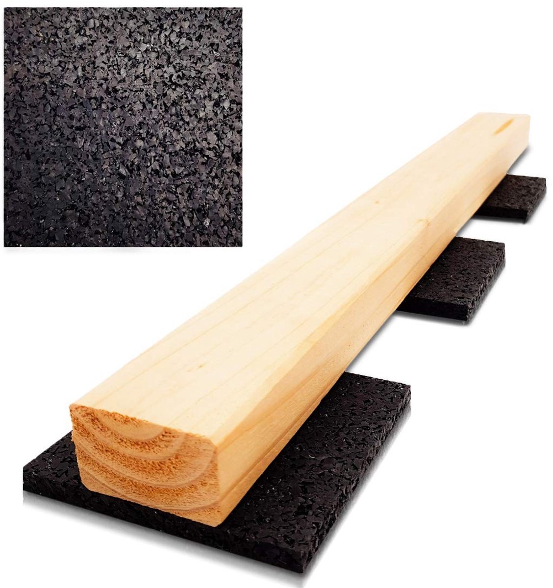 Omgoods - 200 Stuks Rubber Granulaat Terras Pads voor Vloerbescherming