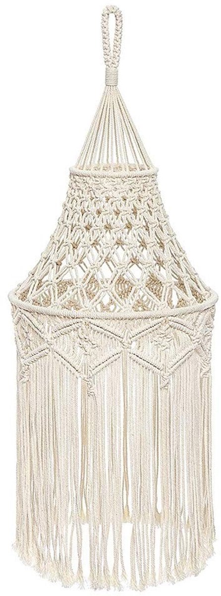Omgoods- Lampenkap Modern - Hanglamp - Katoen - Beige - 80 x 30 cm - Decoratieve Verlichting