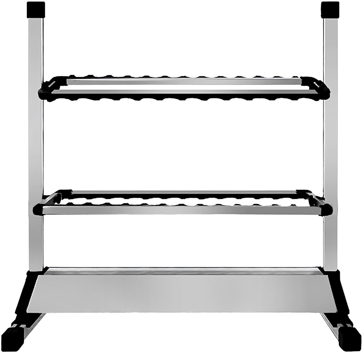 Omgoods - Aluminium Rod Rack voor 24 Visspullen met Ruimtebesparend Ontwerp