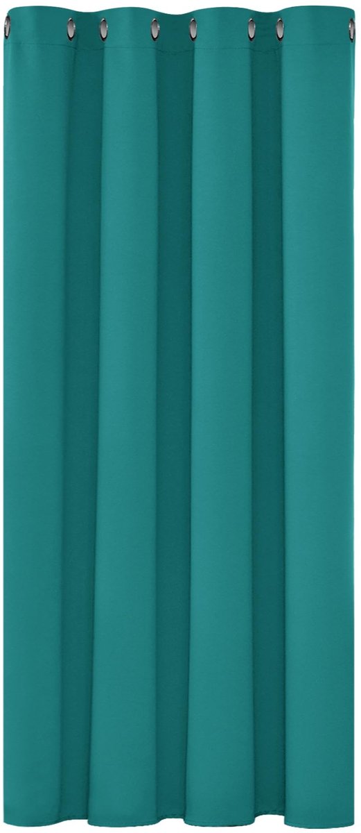 Omgoods - Zwarte Verduisteringsgordijn 132x138cm met Ringen