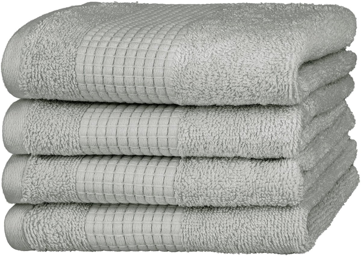 Omgoods - Merana Rome luxe handdoeken set van 4 met hoge absorptie
