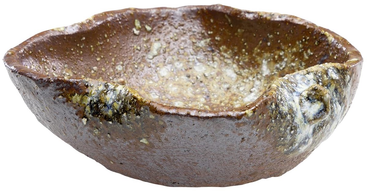 Omgoods - Shigaraki Handmade Bonsai Pot - Bladvormige Keramische Pot met Afvoergat - 15 cm