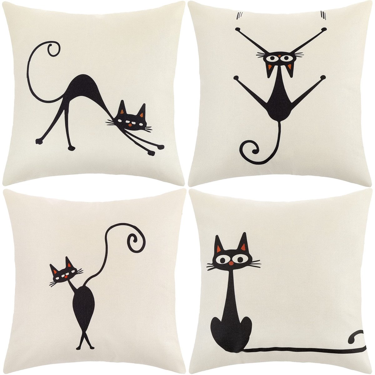 Omgoods - Set van 4 Velvet Kussenhoezen 45x45cm voor Woonkamer en Slaapkamer