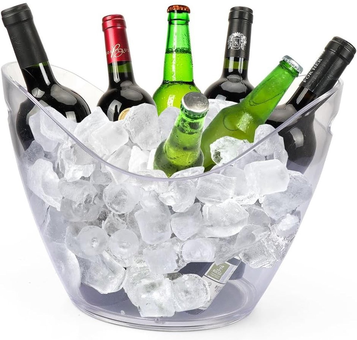 Omgoods - Transparante 8L IJs- en Champagne Emmer - Ideaal voor Dranken en Opslag
