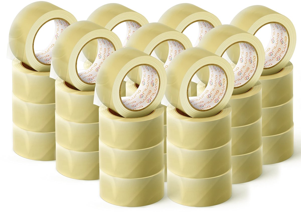 Omgoods - Transparante Verpakkingsband voor Dozen, 36 Rollen