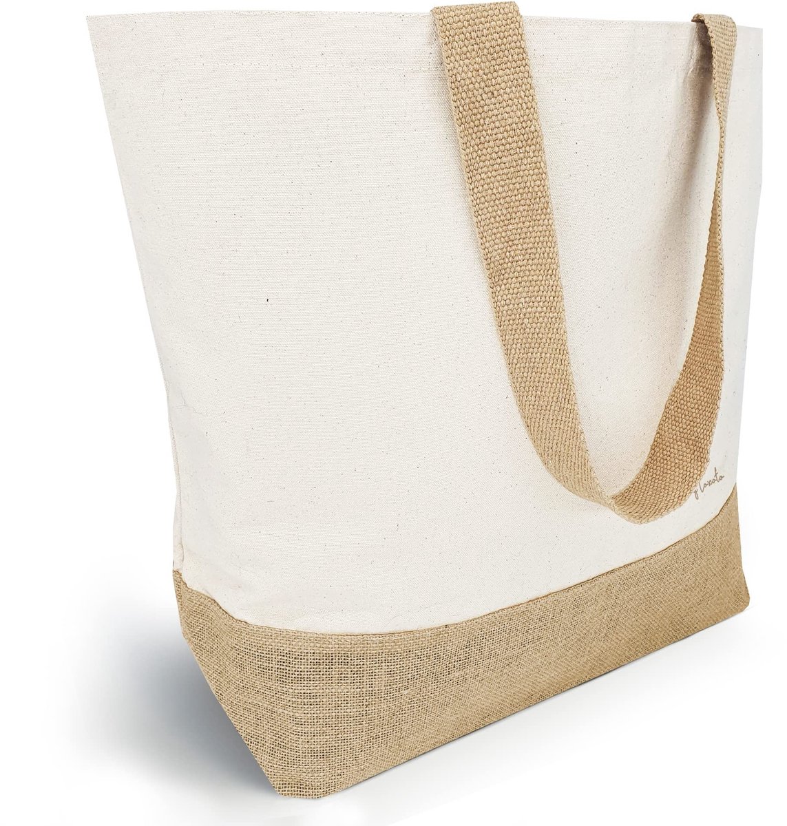 Omgoods - Grote Jute Tas voor Strand en Winkelen