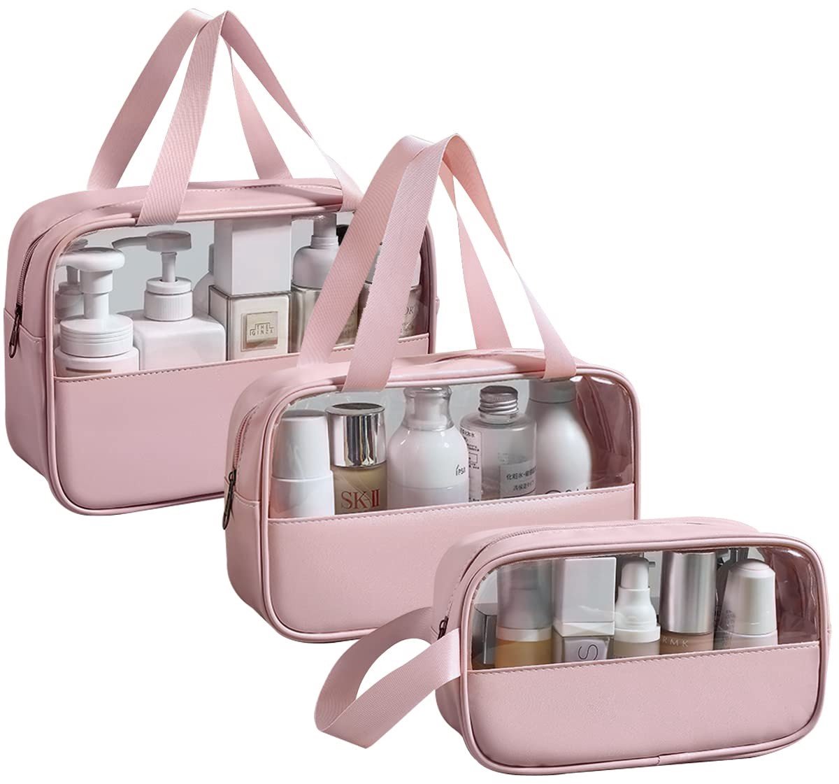 Omgoods - Transparante Cosmetic Bag Set - 3 Stuks Waterdicht voor Vrouwen
