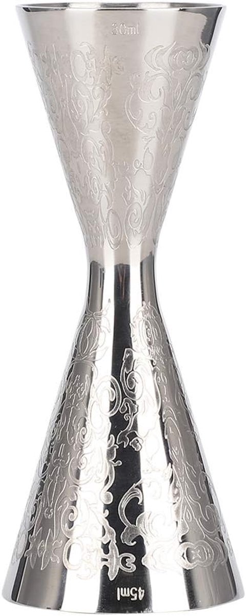SnelShoppen - Jigger RVS Met Schaal Maatbeker Bar Accessoires 30ml 45ml Perfect Voor Cocktails, Wijn, Feesten, Keuken, Koken