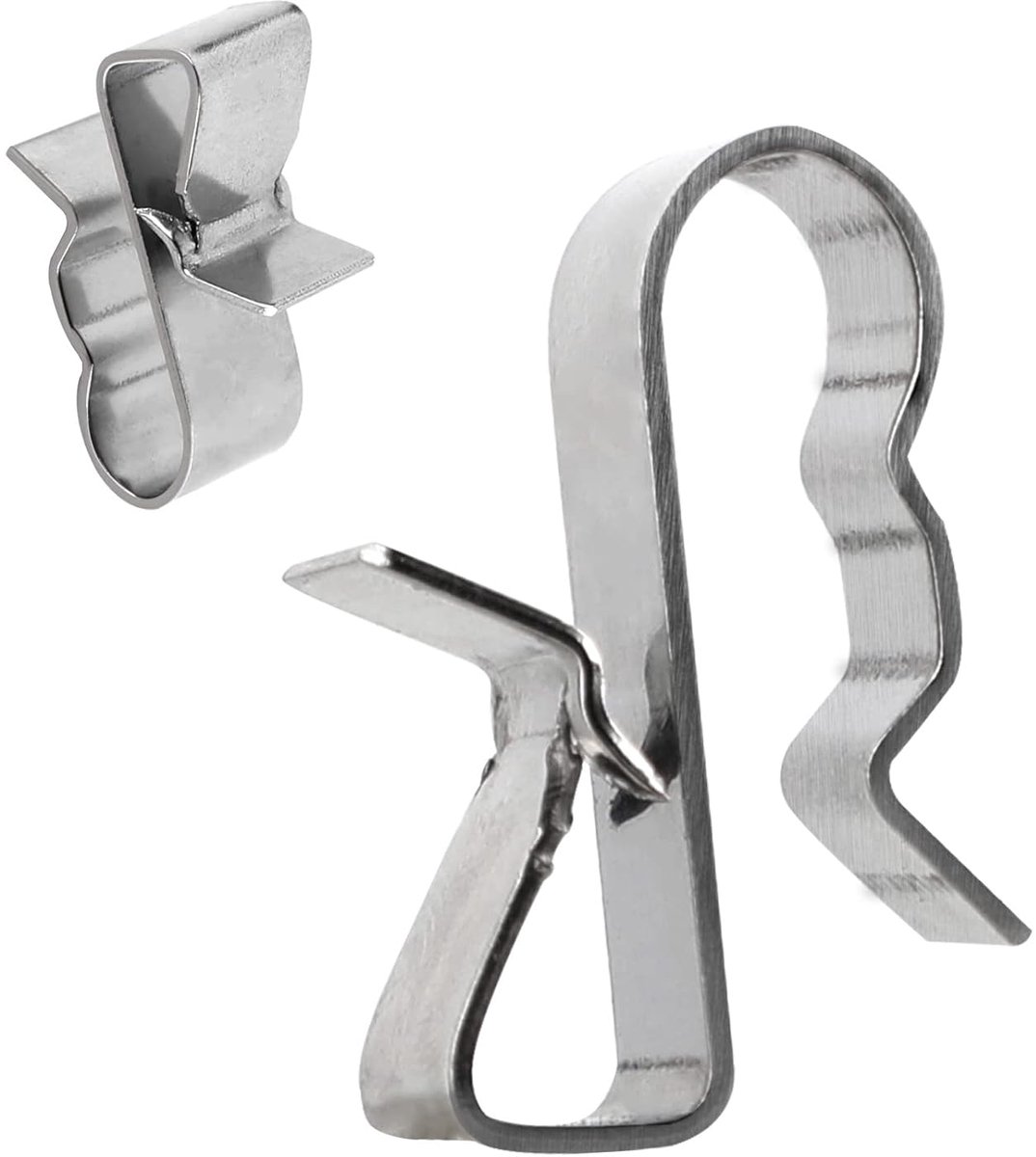 SnelShoppen - 50 Stuks Kabelclips - RVS Kabelbinders - Sterilisator voor Inmaakpotten - Kabelhouder - Zonnepaneel Bevestiging - Duurzaam en Roestvrij