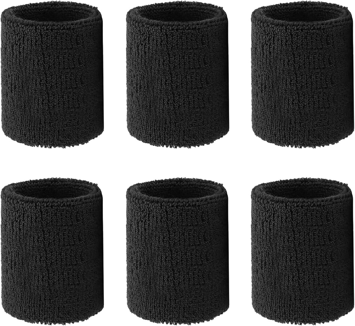 6 Pcs Sweatbands Sports Sweatband Kids Absorbent Sweatbands Arm Fitness Sweatbands Wrist Sweatband for Sports Football - ShopVlot