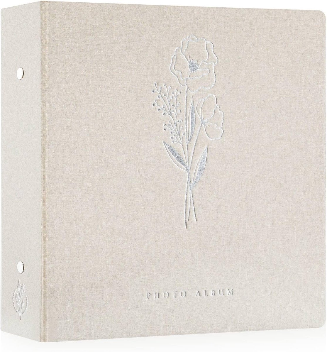 SnelShoppen - Fotoalbum 6x4, 600 Foto's, Linnen Kaft, Ideaal voor Landschap en Portret, Beige, 34x31.5x6 cm, Perfect voor Feesten en Herinneringen