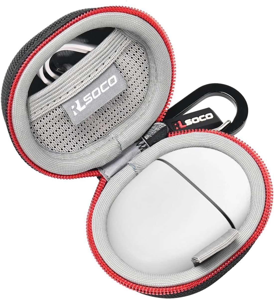 SnelShoppen - Beschermhoes voor Draadloze Oordopjes - Geschikt voor Pixel Buds Pro 2/A/Pro - Zwart - Hoogwaardige Fiber en EVA Materialen