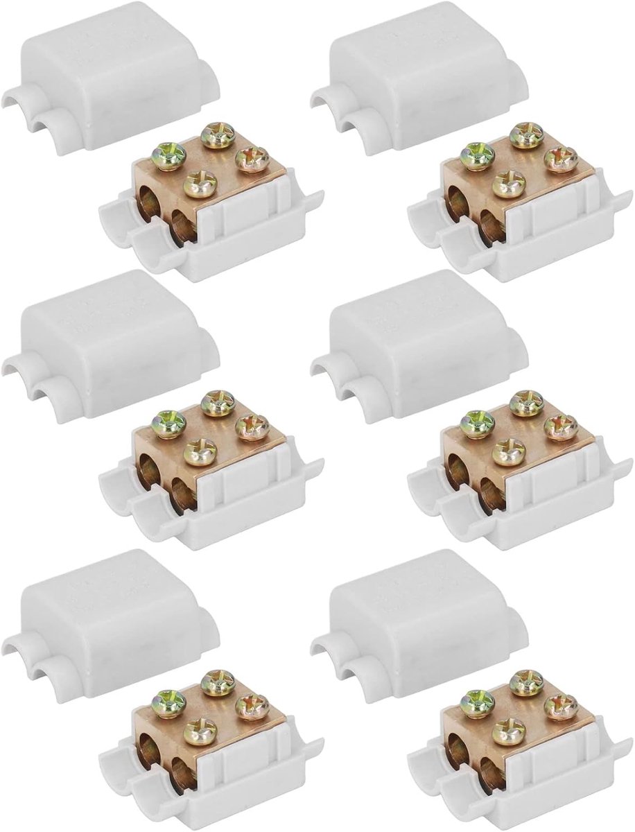 SnelShoppen - 6PCS Draad Connector T Type Splitter 1000V 100A Hoog Vermogen Snelkoppeling Draad Splitter Connector Veilig en Betrouwbaar