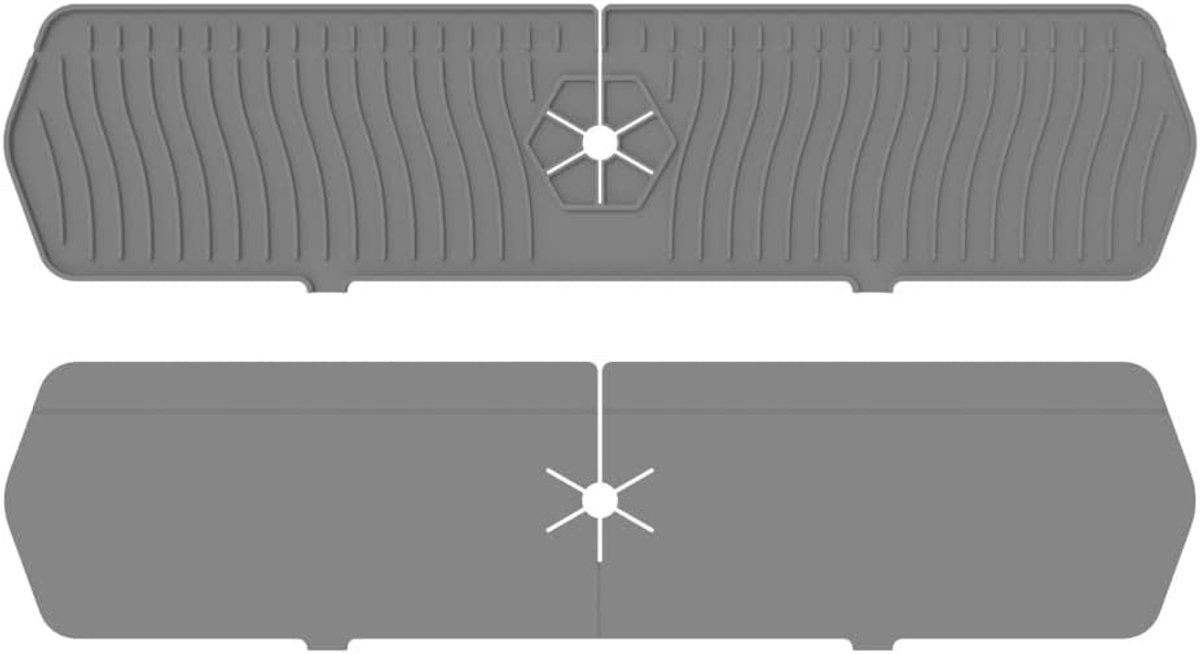 Faucet Mat for Kitchen Faucet and Sink Splash Guard Large Silicone Tap Water Catcher Tap Drain Mat Rear Tap Tap for - ShopVlot