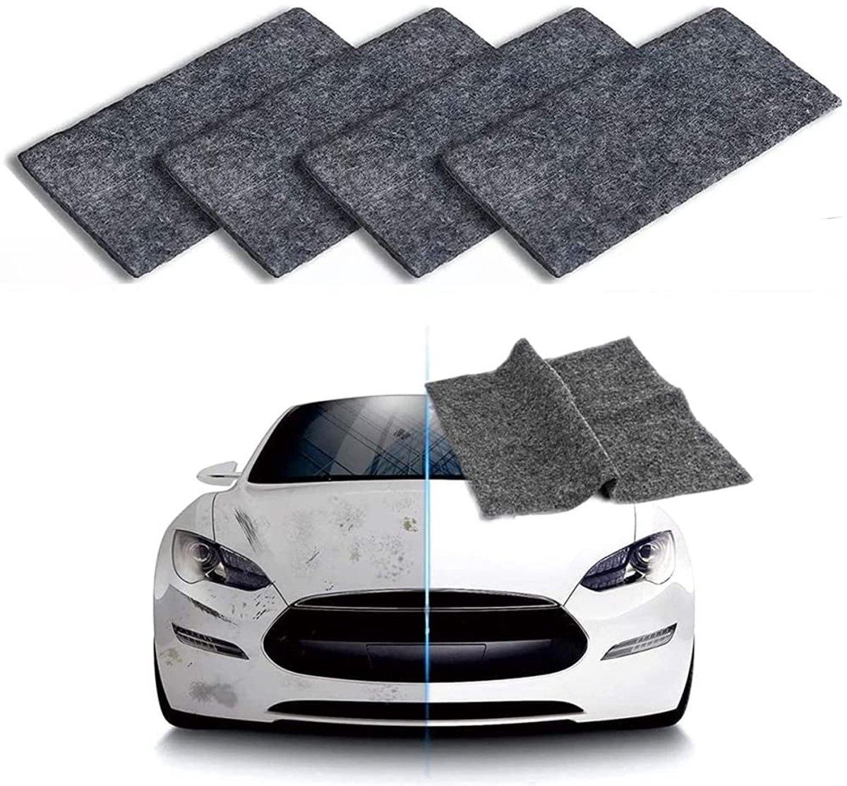 Pack of 4 Nano Glitter Cloth for Repair of Light Scratch Colours - ShopVlot