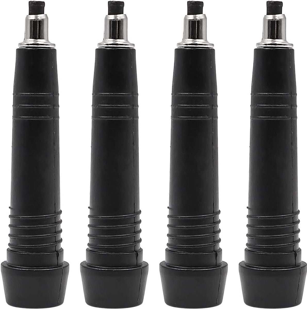 SnelShoppen - 4 Stuks Trekkingstok Tips Vervangbare Alpenstock Punt Voor Wandelen, Trekking, En Hengelsport - Hoogwaardige Carbon Tungsteen Staal, Duu