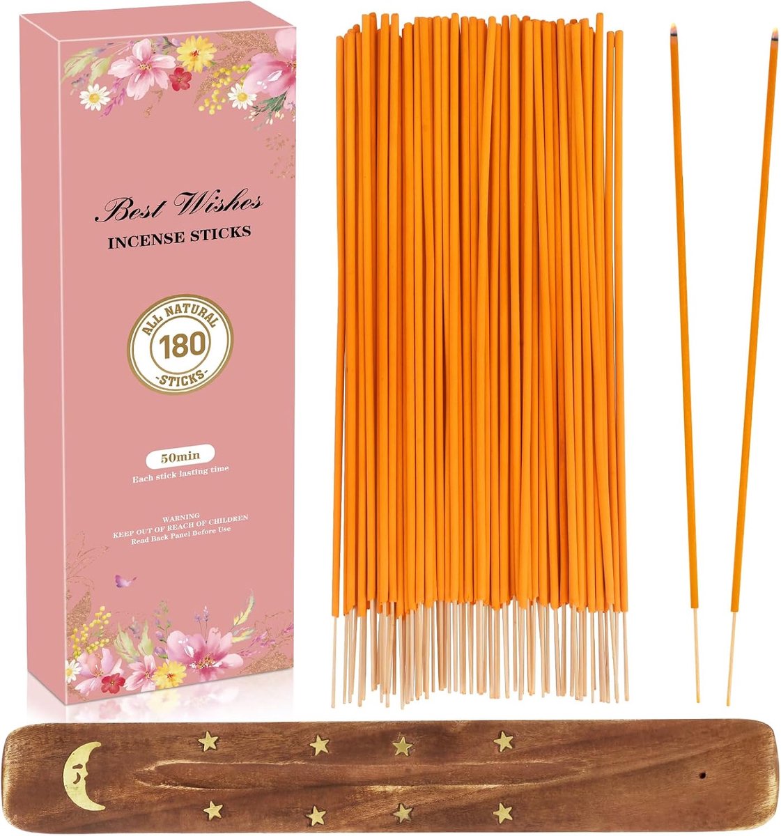Wierookstokjes set 180 stuks - mix van 9 geuren - inclusief houder - voor ontspanning en aromatherapie - ShopVlot