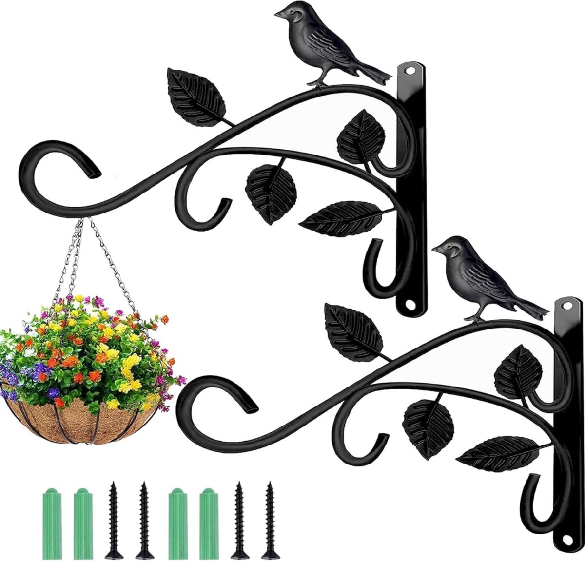 Zavio® Plantenhaak Hanging Basket - Muurhaak voor Planten - Wandhaak