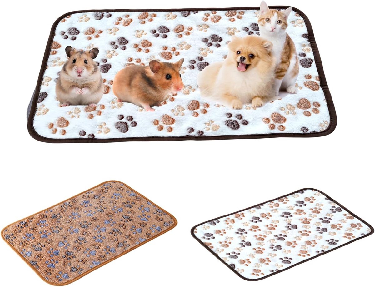2 Washable and Reusable Guinea Pig Hutch Mat, Absorbent Pee Mat for Guinea Pigs, Puddle Beds for Small Animals - ShopVlot