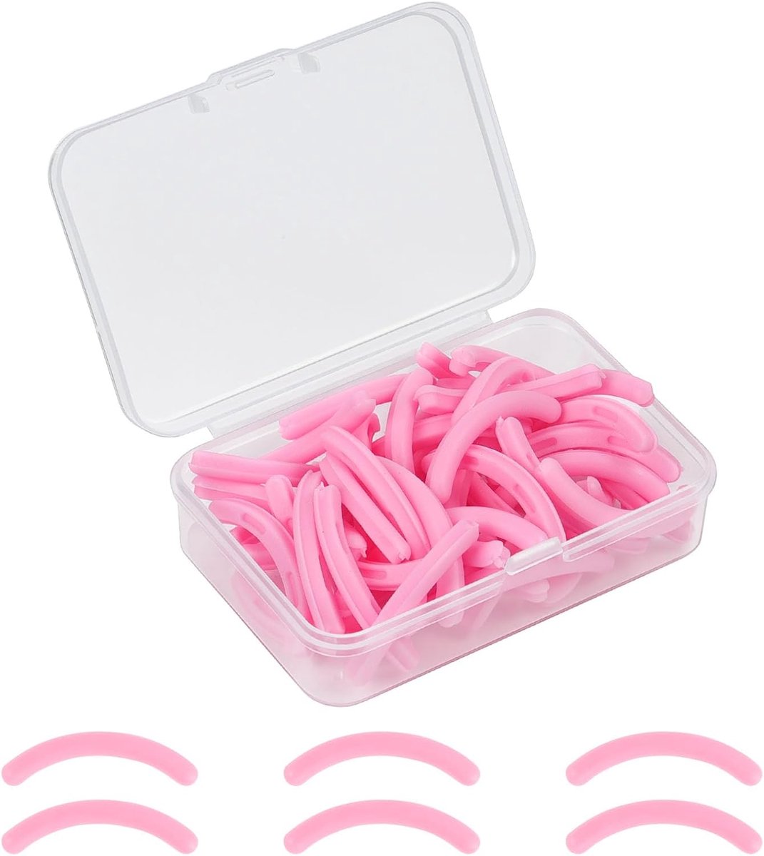 Wimperkruller navullingen 50 stuks - rubberen strips - duurzaam en elastisch - voor perfecte wimperkrullen - ShopVlot