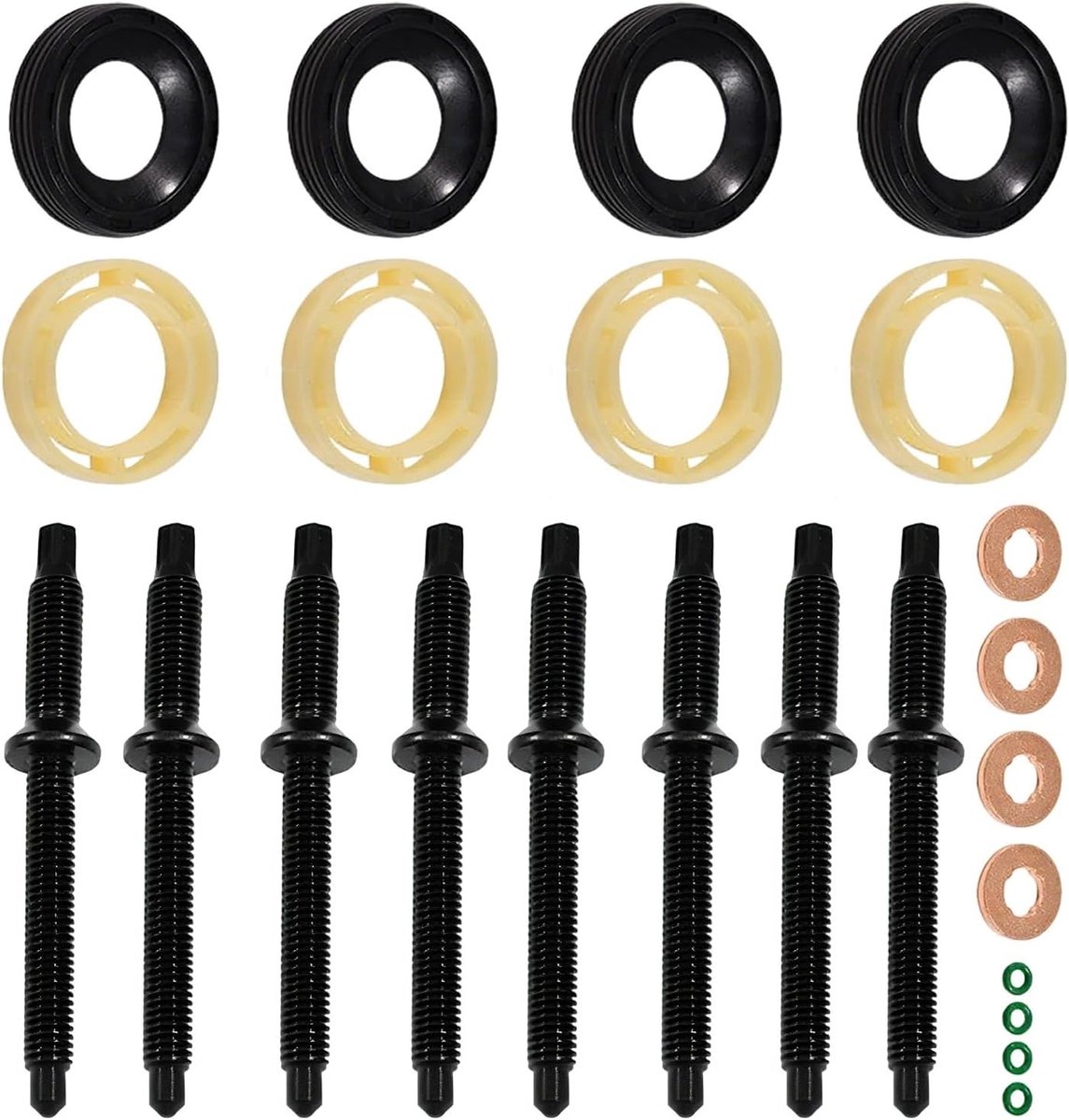 O-ringen voor dieselinjectoren - set van 10 - rubber - voorkomt lekkages - ShopVlot