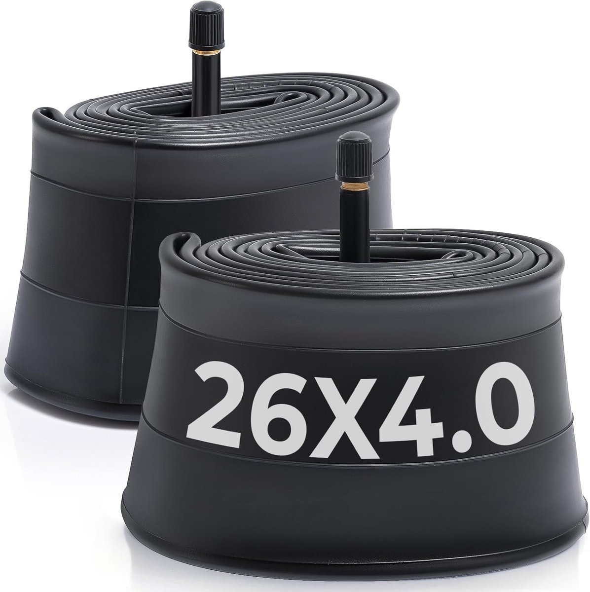Premium 26x4.0 dikke fietsbuizen voor elektrische vetfietsen, mountainbikes en stadsfietsen, met 32 mm Schrader-ventiel en butylrubber, 2 stuks