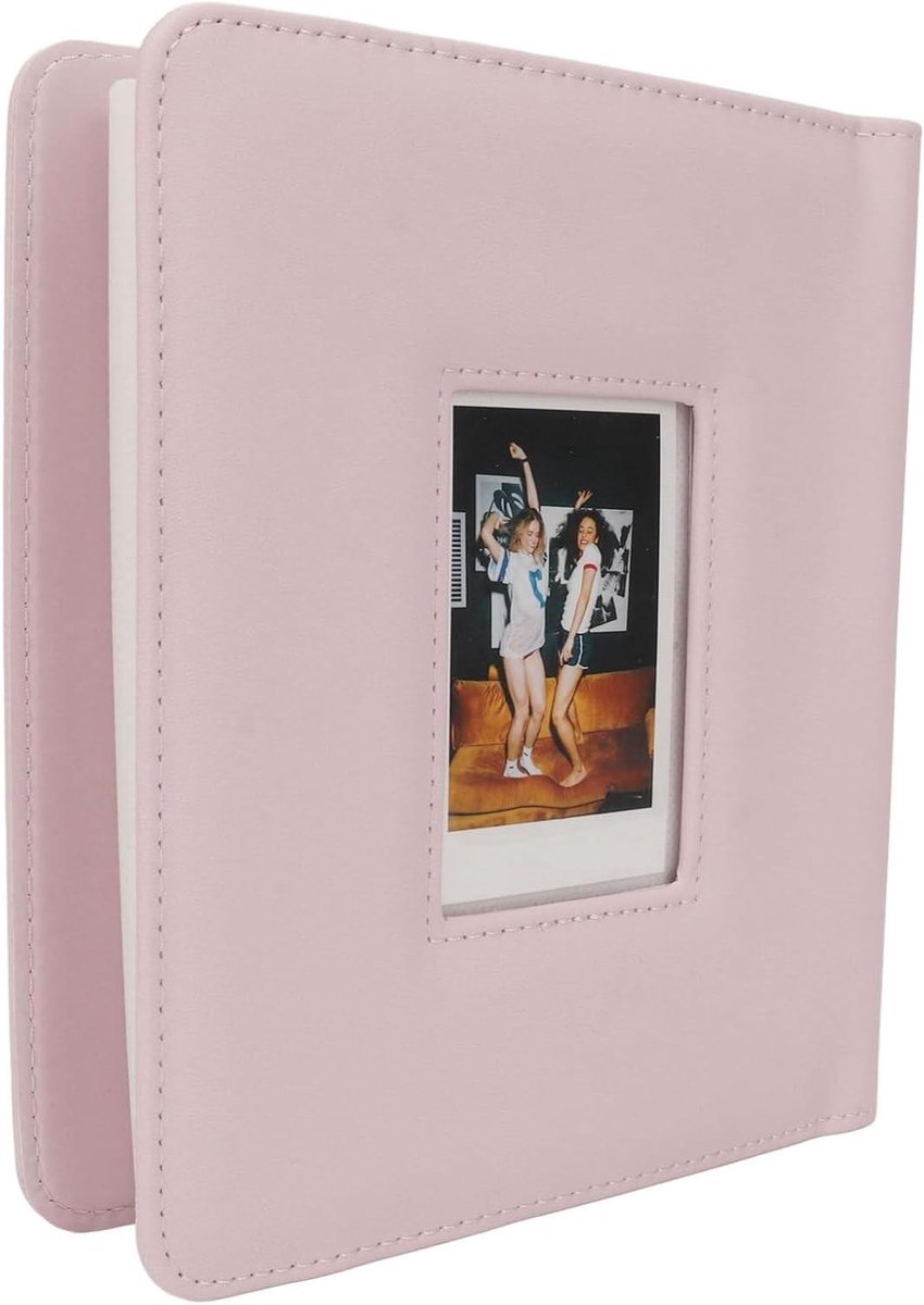 Instant Fotoalbum - Prentenboek Album - Foto's Opbergen - 288 Foto's - 20x18x3 cm - Roze