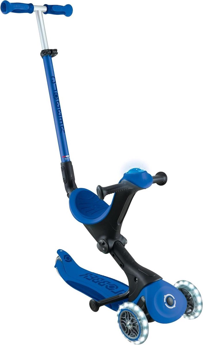 3-in-1 Kinderstep - Loopfiets Scooter - Buiten Spelen - Gepatenteerd Klapmechanisme - 50 kg Max - Blauw