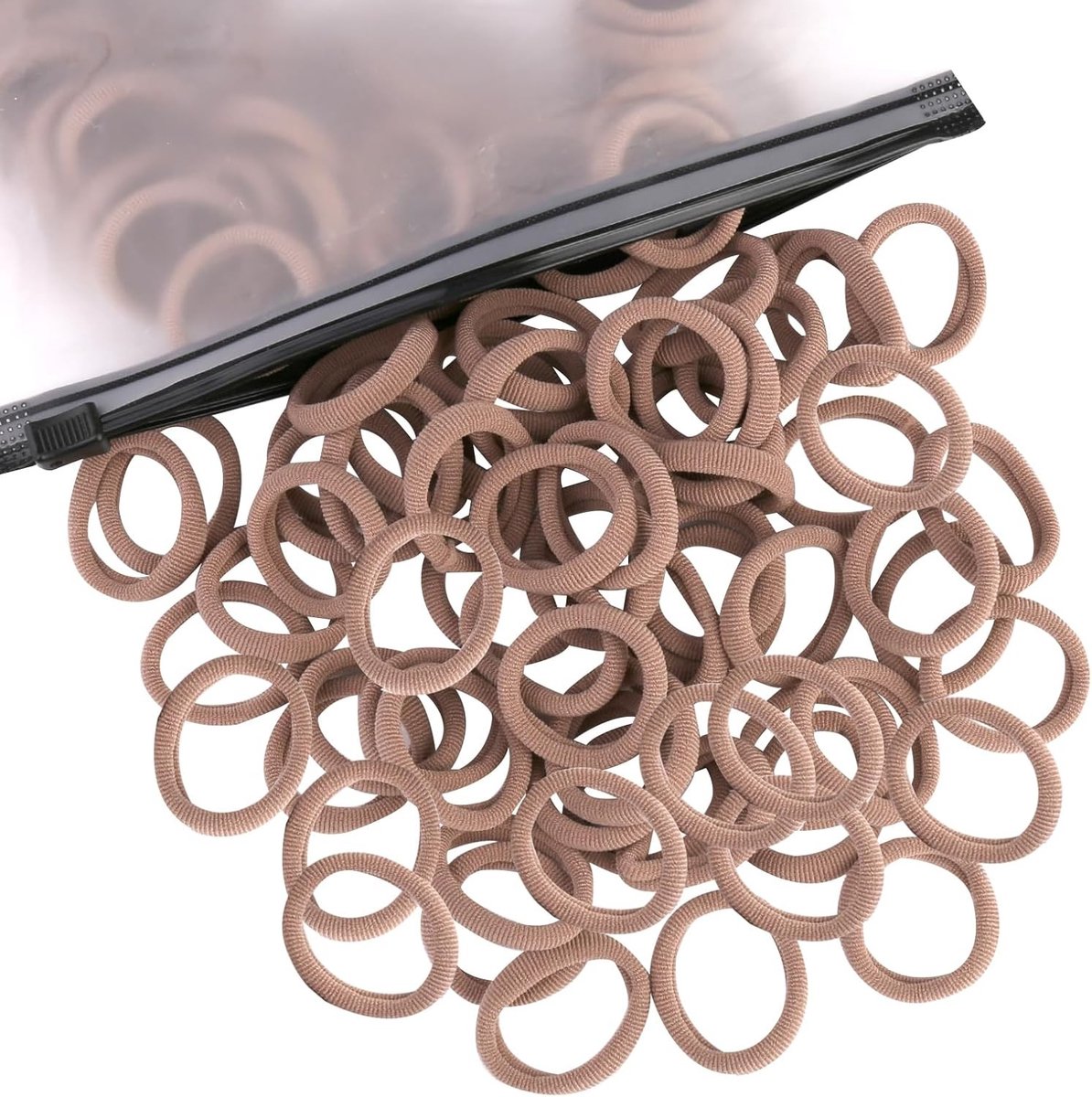Multicolor Haarbanden voor Meisjes en Kinderen - 100 Stuks, Zachte Elastische Ponytail Houders voor Baby's en Peuters, Perfect voor Alle Haartypes
