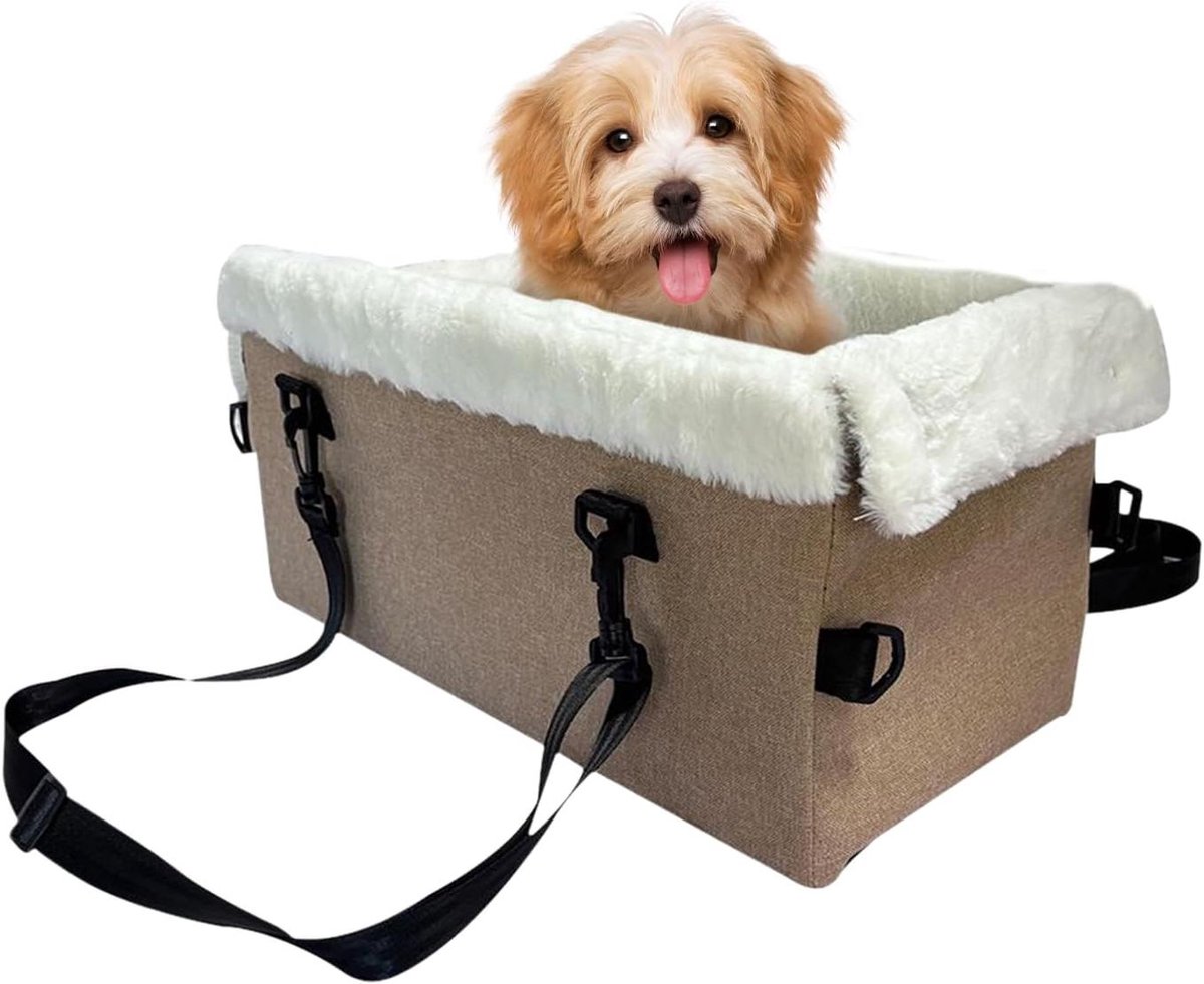 Hondenstoel Middenconsole - Autostoel Hond Kat - Veilig Reizen - Verhoogd Comfort - 46 x 26 x 22 cm